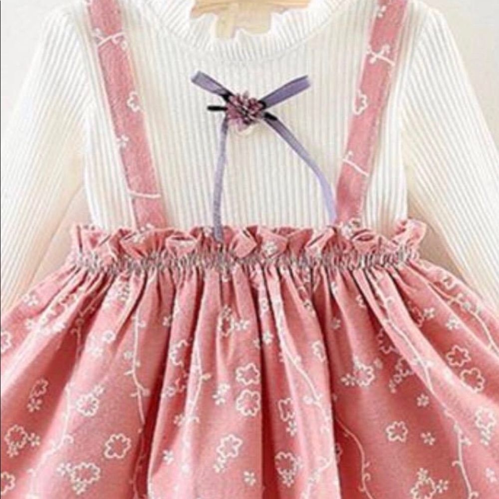 White and Pink Flower Dress